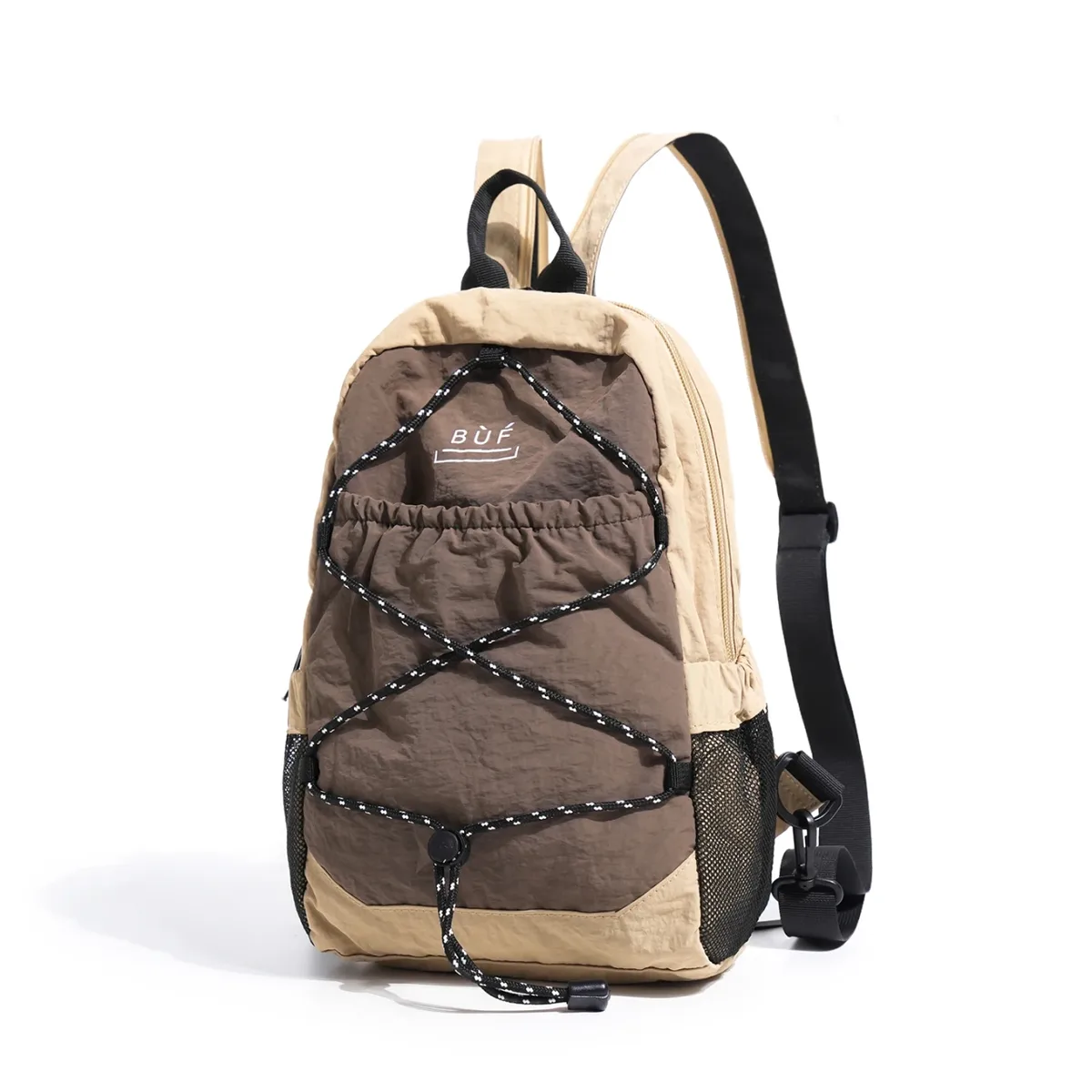 sac à dos mini léger unisexe en nylon, sac bandoulière décontracté pour les trajets quotidiens, la randonnée en plein air, avec plusieurs poches et sangle