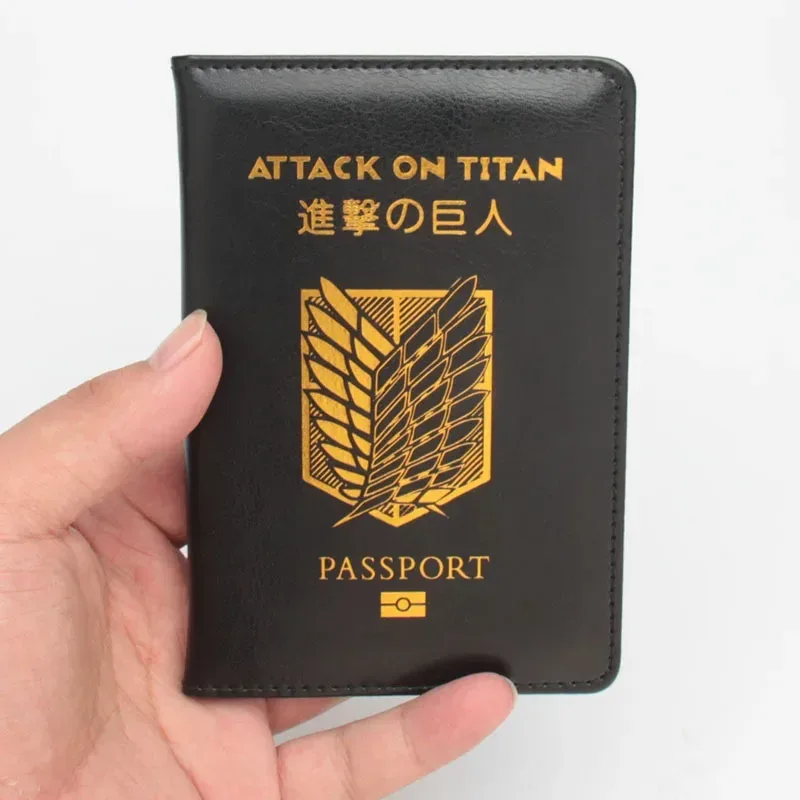 accessoires de voyage porte-passeport anime européen américain couvertures de passeport portefeuille couverture de passeport en cuir porte-carte d'identité de voyage