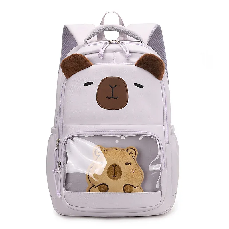 nouveaux sacs à dos capibala pour enfants, sacs d'école mignons et élégants, grande capacité, sacs à livres.