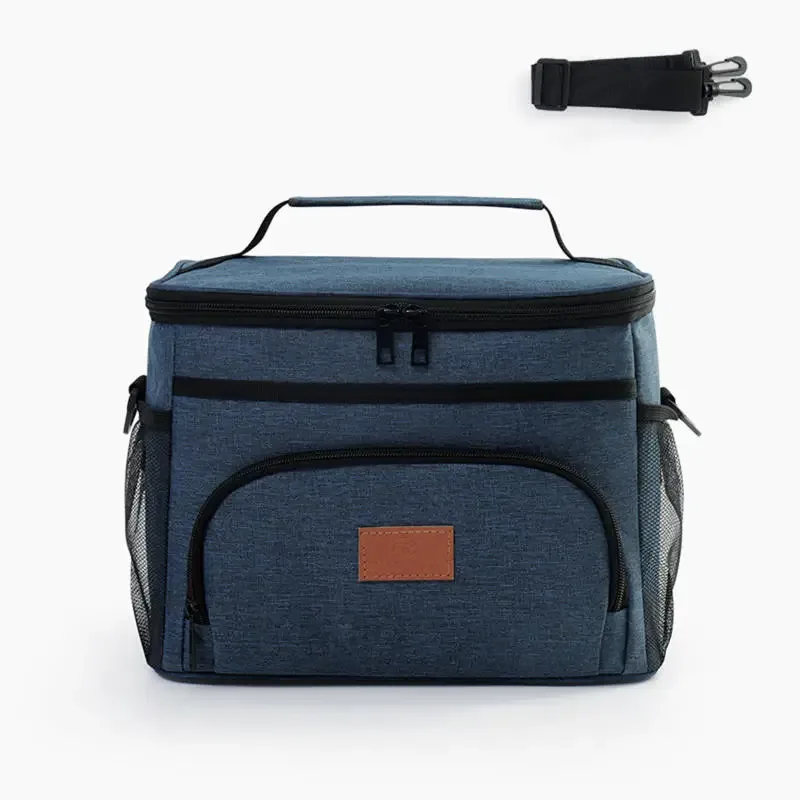 sac à dos isotherme grande capacité anti-fuite pour pique-nique, sac de rangement extérieur chaud et froid, sac à bandoulière