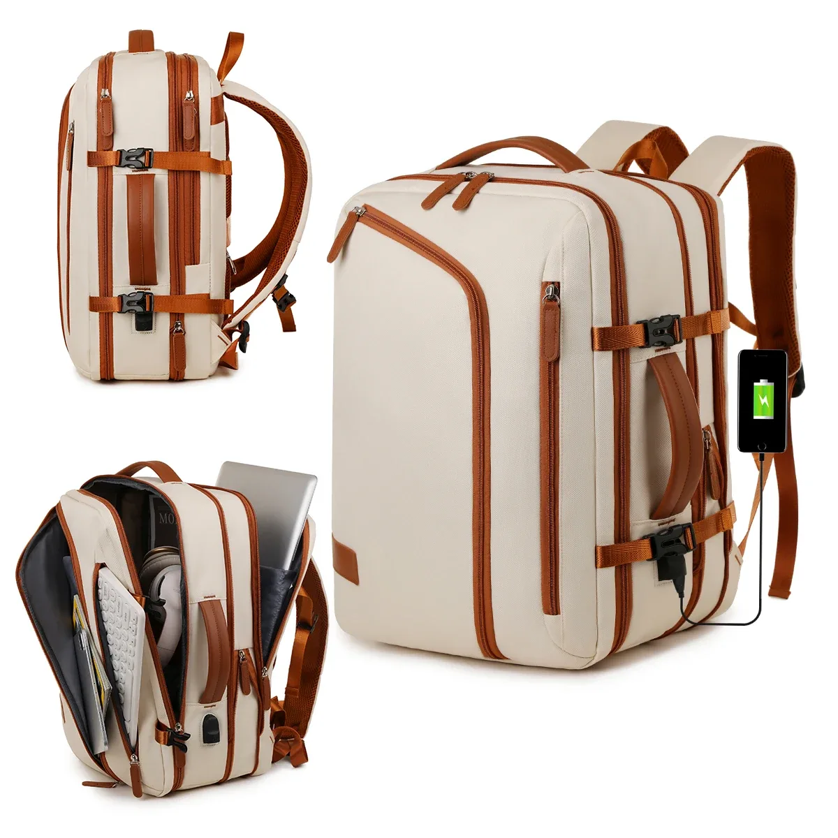 sac à dos unisexe, nouveau sac à dos simple pour ordinateur d'affaires, sac de voyage d'extérieur de grande capacité, sac d'école pour étudiants garçons