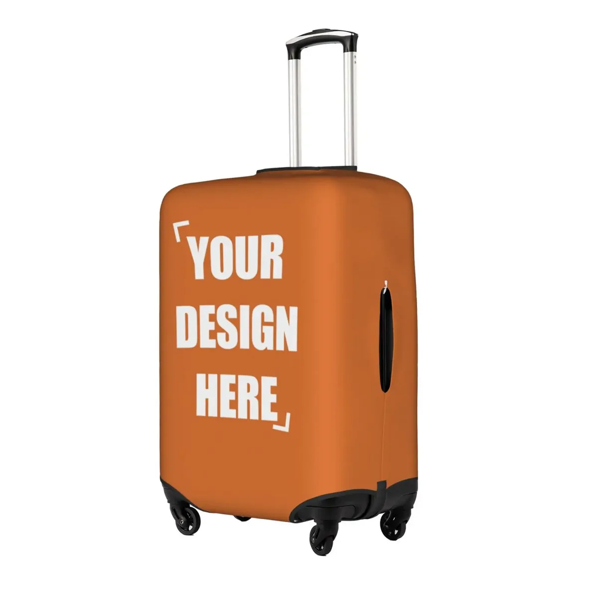 housse de bagage personnalisée avec logo, élastique, votre design ici, housse de protection pour valise de voyage, convient aux valises de 18 à 32 pouces