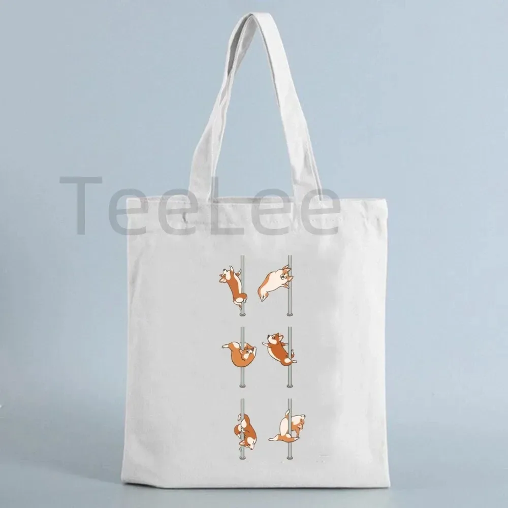 sac fourre-tout drôle de pôle danse, sacs licorne kawaii avec livraison gratuite, sac de shopping réutilisable, fourre-tout en toile animale, sacs à main à la mode, cadeau