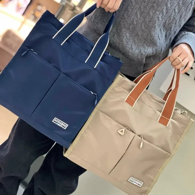 sac de rangement multifonctionnel à poignée avec plusieurs poches, sac à dos grande capacité pour étudiants, sac à lunch, sac pour fournitures de maman
