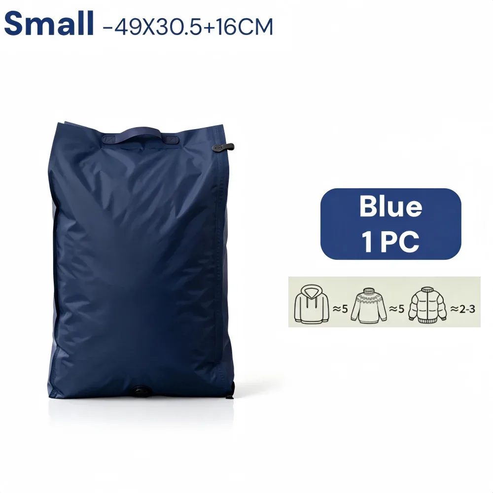 sacs de compression réutilisables pour voyage, sacs de rangement sous vide pour vêtements et valises, sacs gain de place pour les essentiels de voyage et de déménagement
