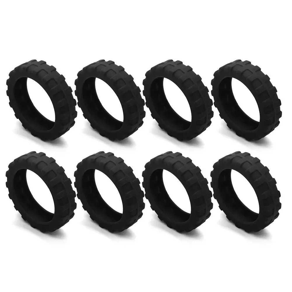 8 pièces/ensemble de protections de roulettes en silicone pour bagages de voyage, pièces de valise, essieux, réduisent l'usure des roues, couvre-roues de valise.