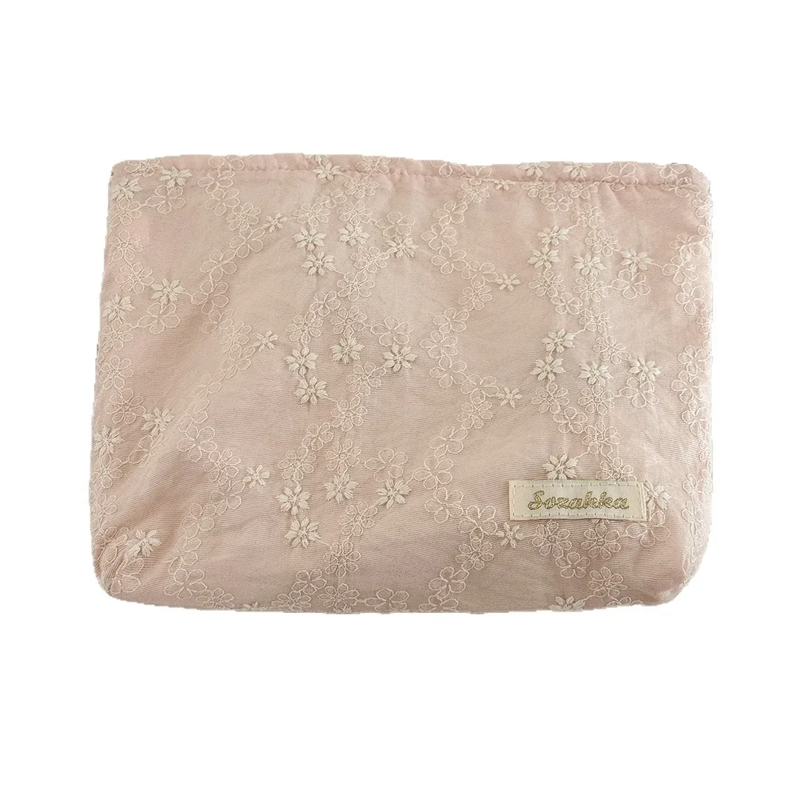 sac de rangement portable haut de gamme pour rouge à lèvres et soins de la peau yt, grande capacité, motif floral tridimensionnel, sac de maquillage