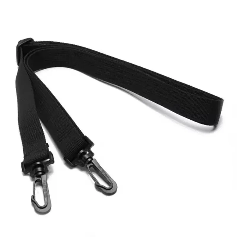 sangle de sac d'ordinateur de 2,5 cm de large en sangle pp pour sac à main homme, porte-documents, sac bandoulière, ceintures d'épaule réglables, longues bandes noires