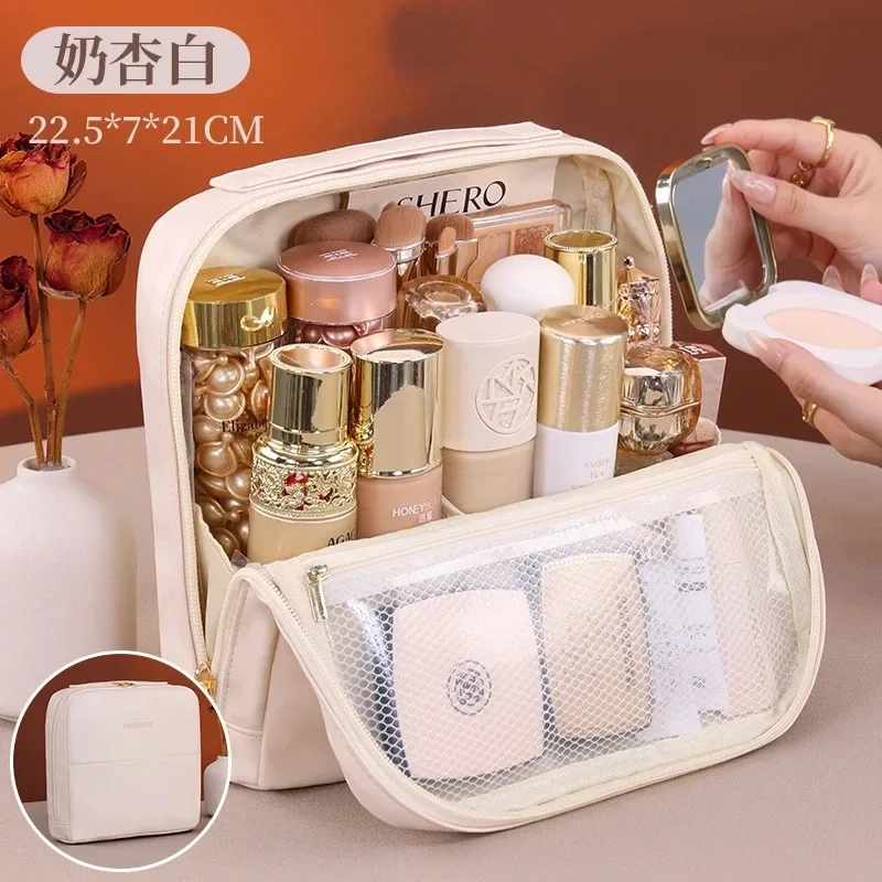 sac de voyage portable et étanche pour articles de toilette, trousse de rangement pour outils cosmétiques, organisateur de maquillage pour femmes