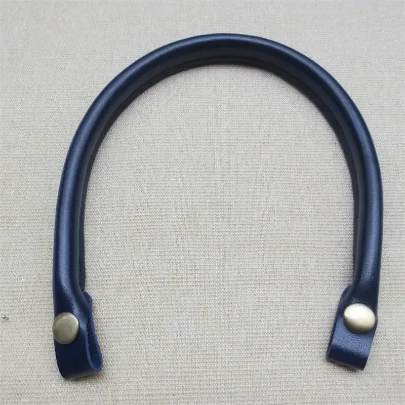 sangles de sac en cuir pu, 1/2 pièces, poignées faites à la main, noir et marron, sangle de remplacement pour sac à bandoulière, poignée de sac à main, 40cm