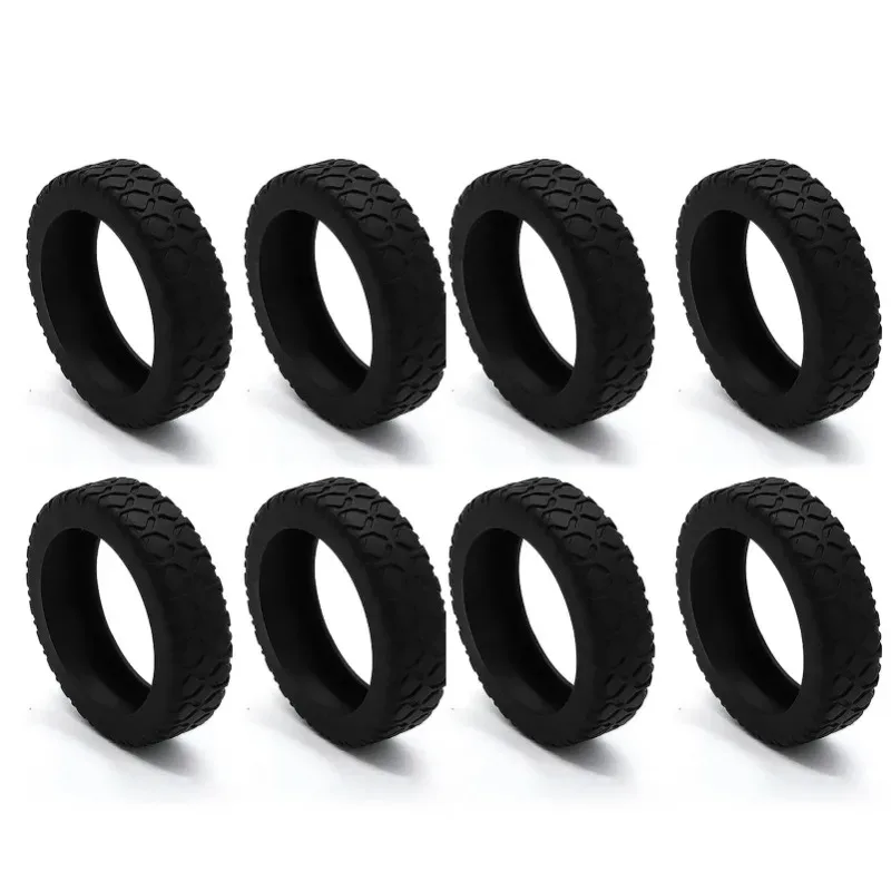 housse de protection de roue de bagage en silicone, accessoire de valise, housse de protection de roue antidérapante, boîtier de chariot, manchon de roulette silencieux, 8/4 pièces