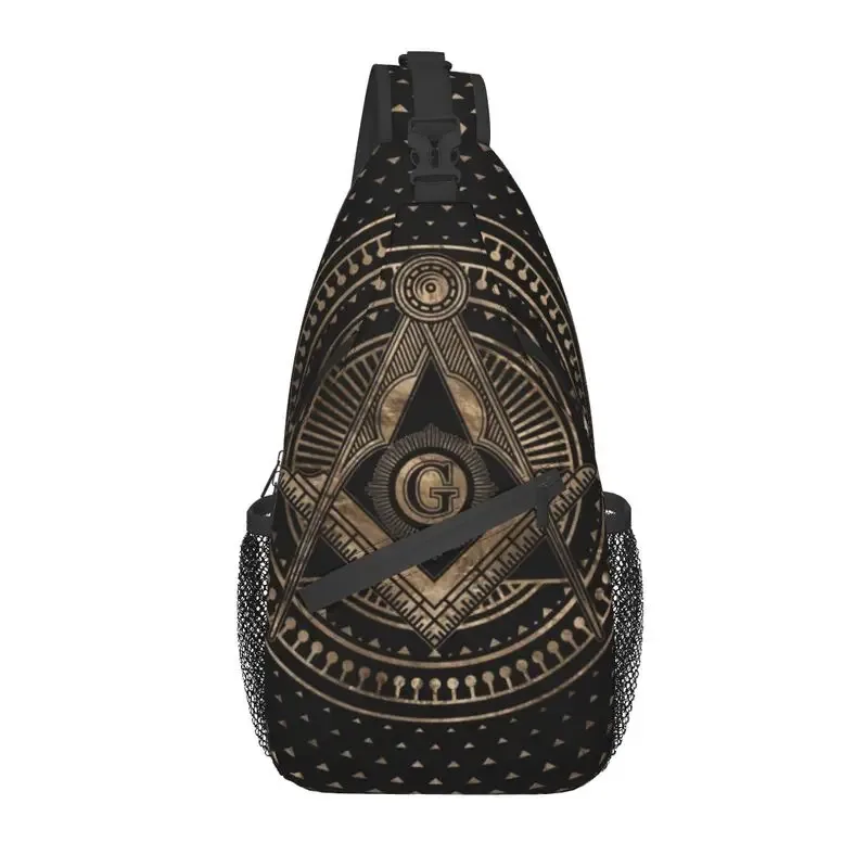 maçonnerie fronde poitrine sac à bandoulière hommes cool maçonnique franc-maçon épaule sac à dos pour voyage cyclisme