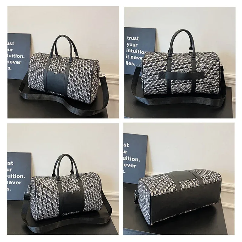 sac de voyage pour femme, sac de sport, sac de fitness, sac de voyage décontracté, sac à main en toile avec lettres, sac à bandoulière pour l'extérieur, sac de week-end