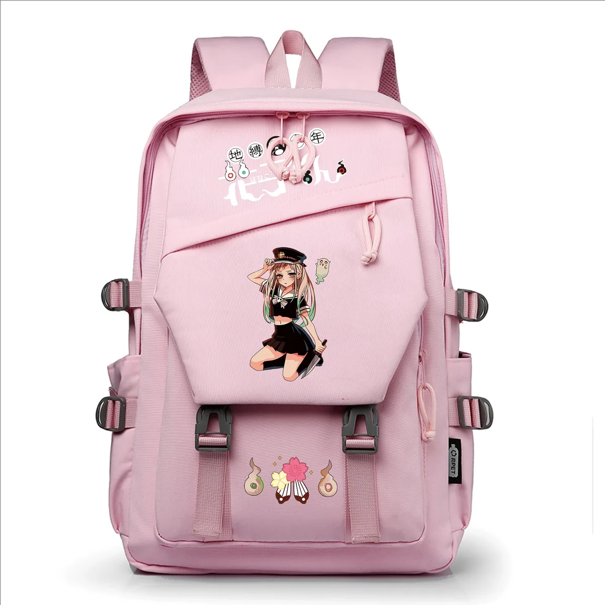 sacs à dos décontractés pour étudiants, sacs à livres pour filles, sacs à dos pour ordinateur portable, sacs à bandoulière, motif dessin animé anime toilet-bound hanako-kun