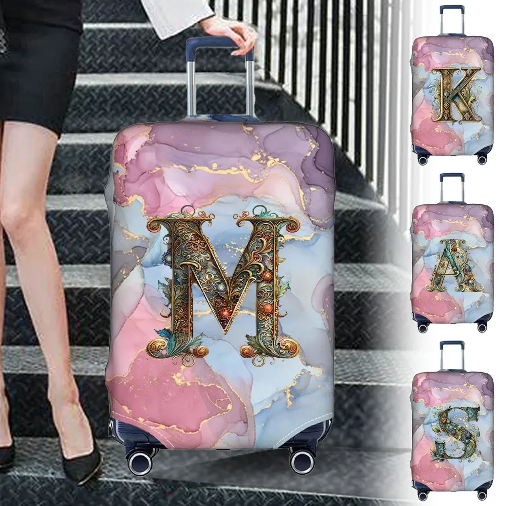 housse de protection pour bagages en tissu extensible, étui de protection pour valise série graphique, housse 