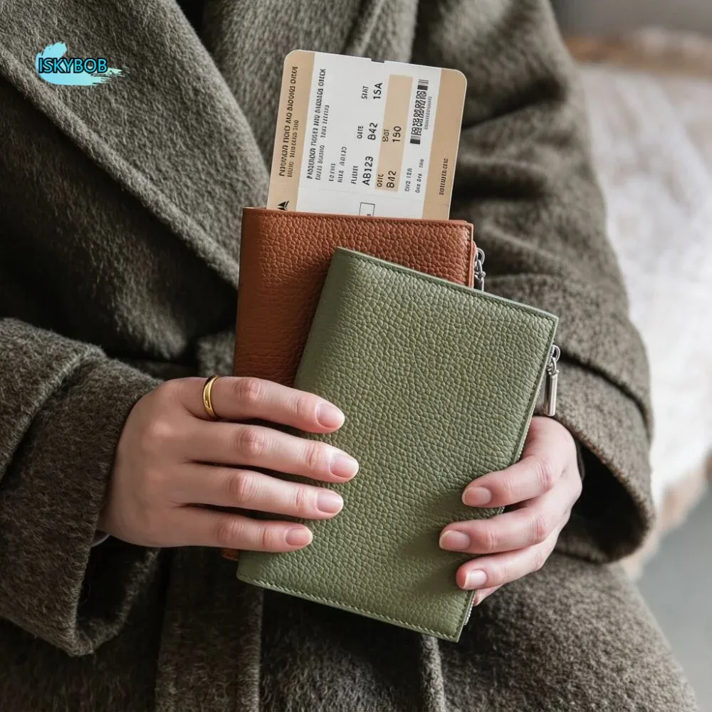 Porte-cartes en PU, sac de passeport, couverture de passeport, porte-cartes ultra-fin, étui pour cartes, sac de rangement multifonctionnel pour cartes
