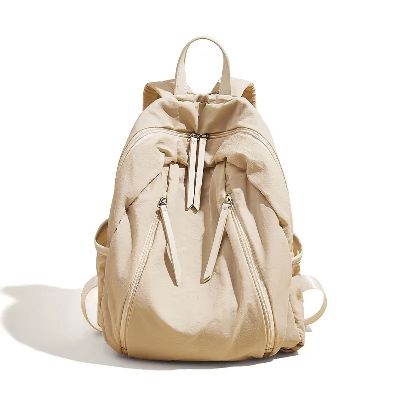 foxer-sac à dos en tissu de coton imperméable pour femme, sac à dos solide simple pour document, sac d'école pour ordinateur portable, sac de livre de voyage pour adolescente, mode