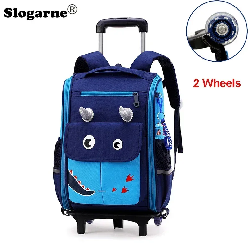 sac à dos d'école à roulettes pour enfant fille et garçon