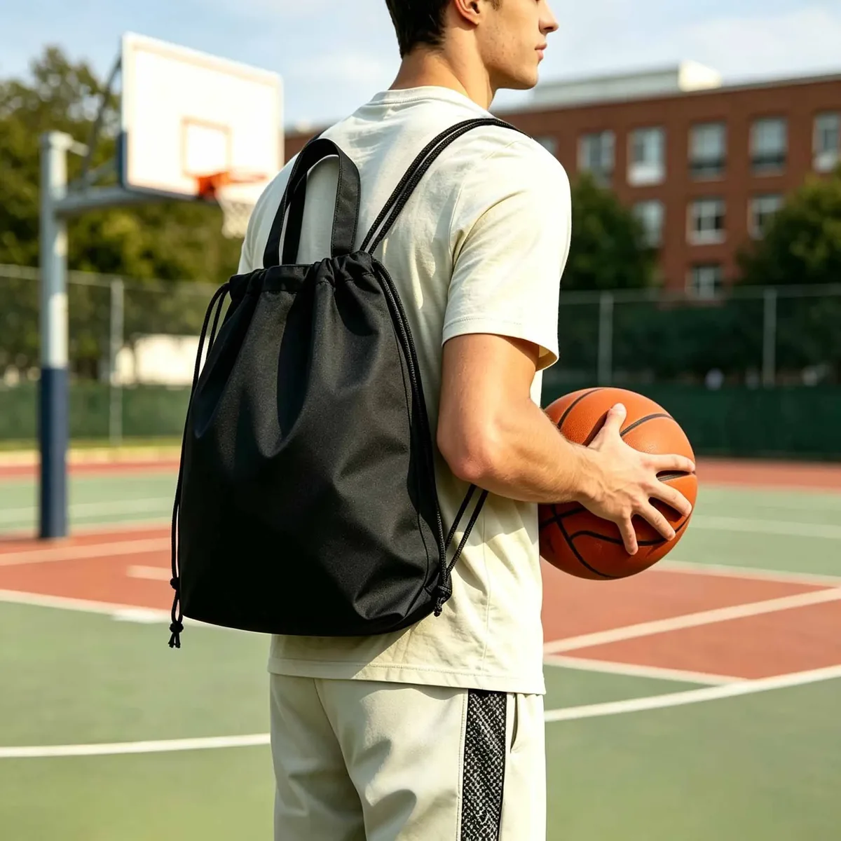 Sac de rangement pliable multi-pièces, sac à cordon, pour sports de plein air, événements de marathon, sac à dos de voyage