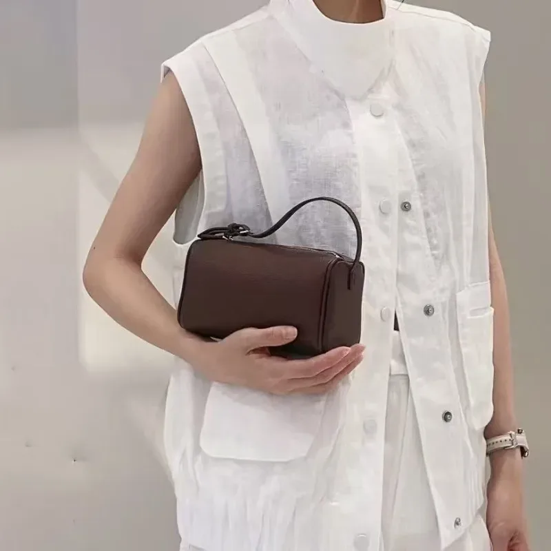 sac à main de luxe années 90 en cuir de vachette souple et daim véritable, mini sac bandoulière vintage pour femme