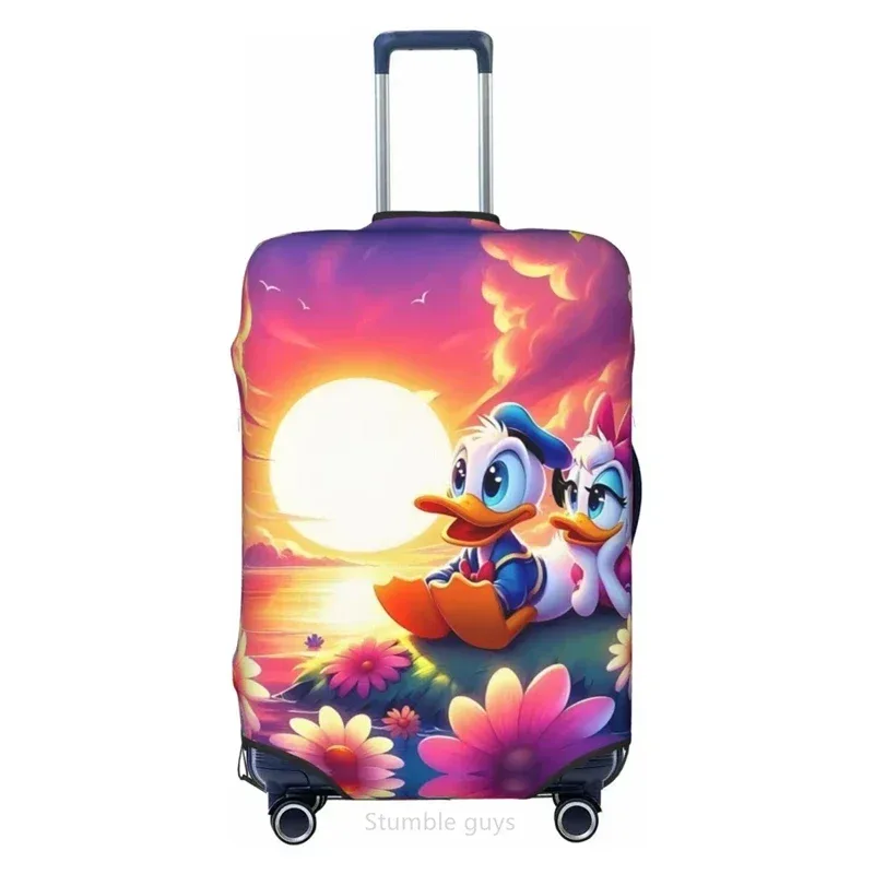 protecteur de bagages extensible et lavable, motif canard, pour valises de 18 à 32 pouces, durable, anti-rayures, anti-poussière, pour les voyages en avion et en voiture