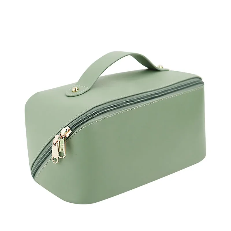 sac de maquillage portable en forme d'oreiller grande capacité avec lettres personnalisées, sac de rangement étanche pour femmes, sac de voyage pour cosmétiques