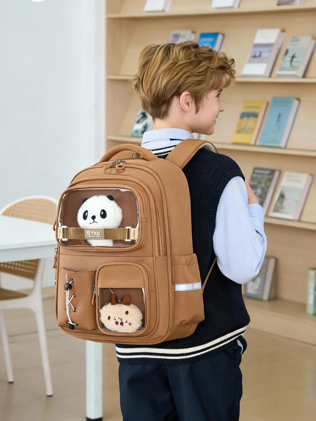 sac à dos mignon à motif panda pour collégiens, lycéens et élèves du primaire
