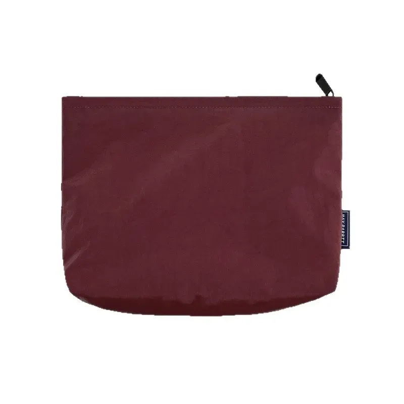 sac cosmétique en nylon avec logo imprimé personnalisé, couleur unie simple, pochette pour femme, grande capacité, fermeture éclair, sacs de rangement pour articles de toilette