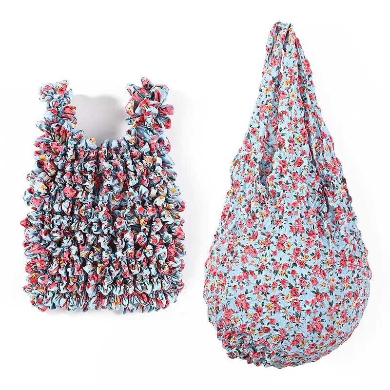 nouveau sac fourre-tout élastique réutilisable mini 1 pièce, grande capacité, sac à bandoulière portable, sac de rangement