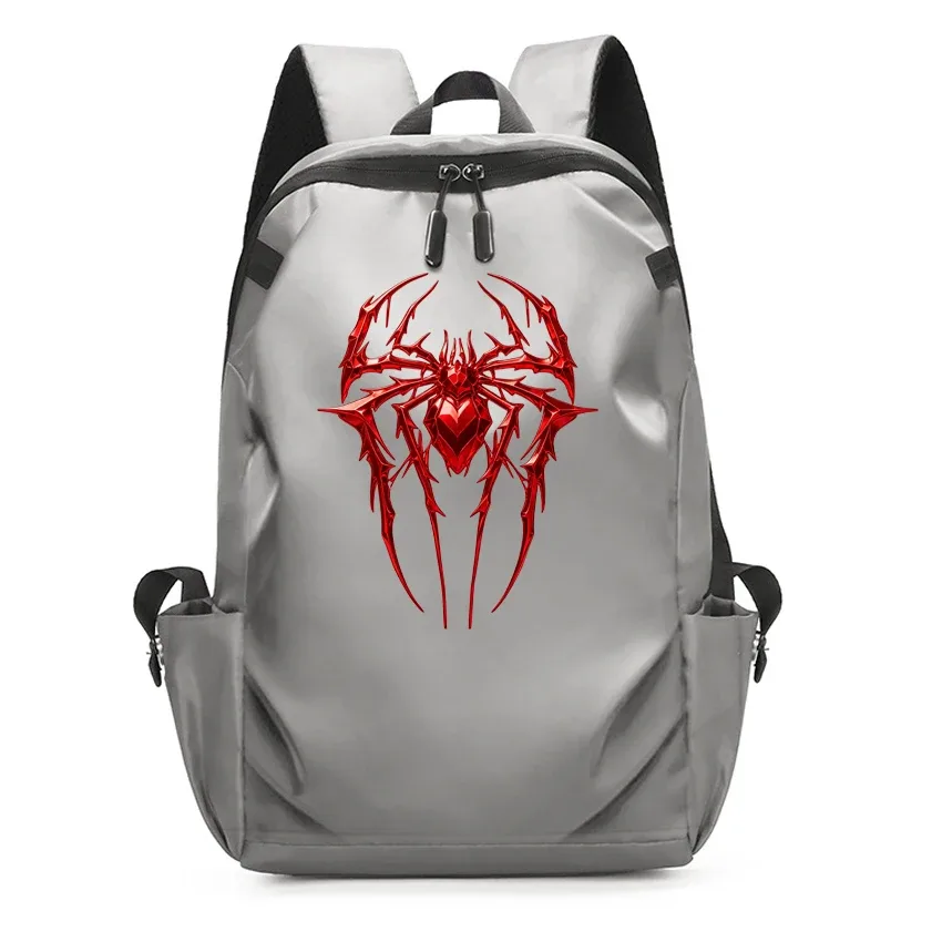 sacs à dos pour ordinateur portable imprimés motif araignée pour hommes, sacs d'école noirs pour adolescents, filles et garçons, sac à dos universitaire avec chargement usb