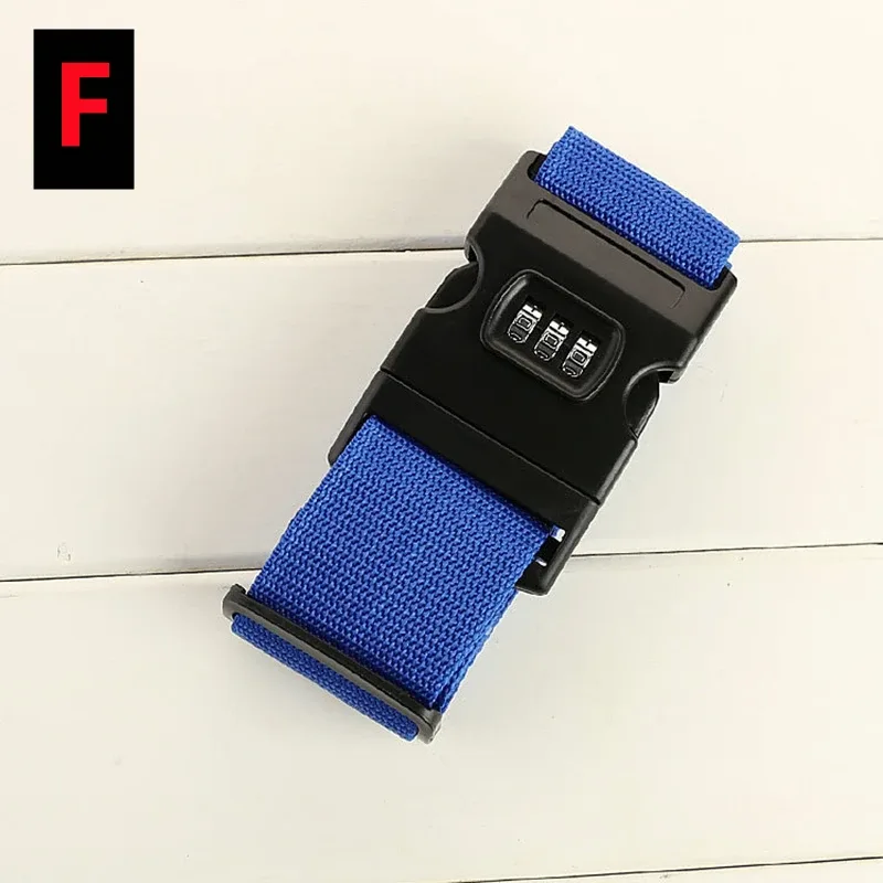 sangle de bagage de voyage réglable avec verrouillage par mot de passe, ceinture d'emballage, verrouillage sécurisé, paquet de bagages, accessoires de valise, 13 couleurs