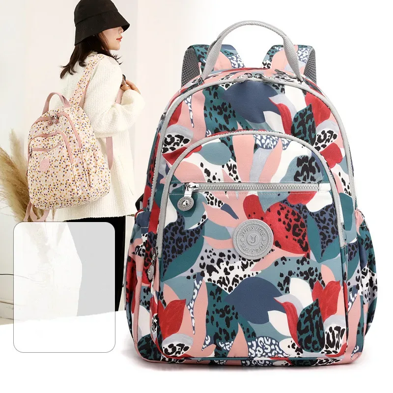 Nouvelle mode adolescente filles sac à dos impression florale loisirs sac à dos étudiant bagages femmes loisirs voyage sac à dos