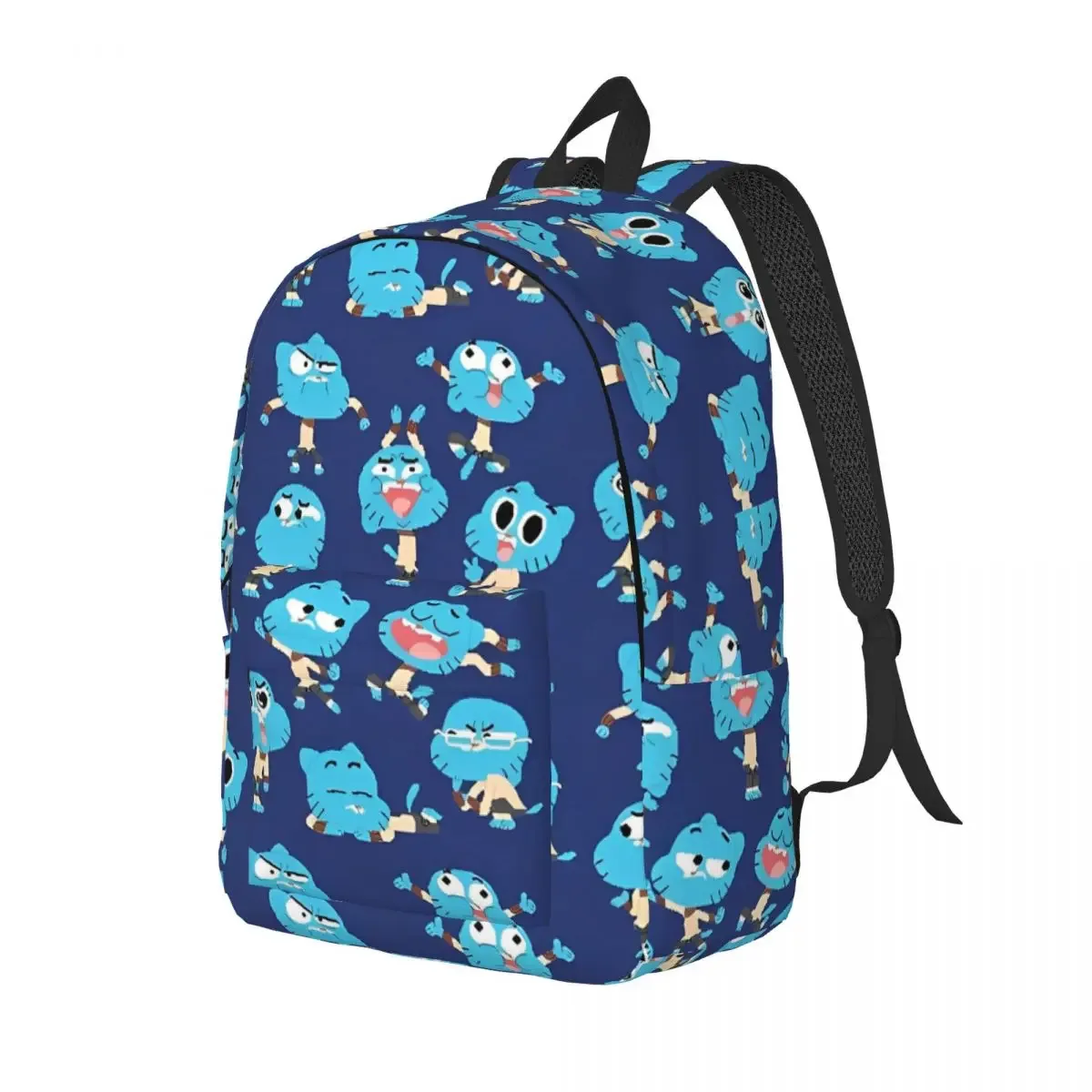 gumball pixel art modèle sac à dos pour hommes femmes étudiant randonnée sac à dos comédie incroyable monde de gumball ordinateur portable sacs en toile