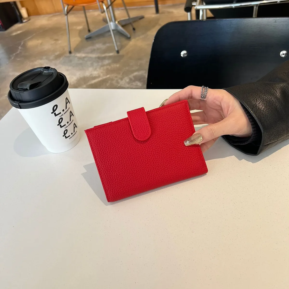 porte-passeport en cuir véritable ultra-fin avec nom personnalisé, porte-cartes multifonctionnel, porte-billets, sac de rangement