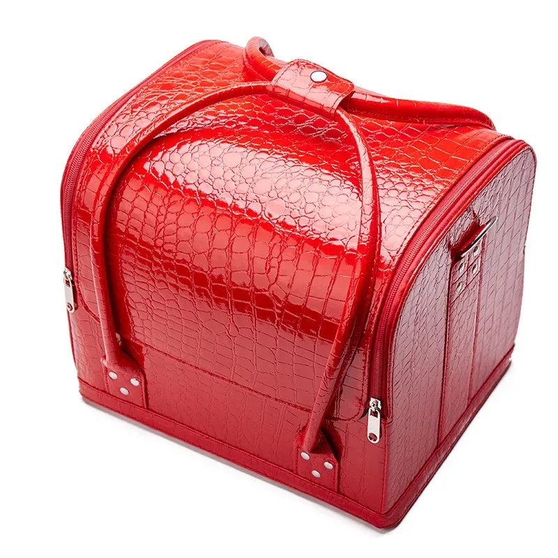 sacs à cosmétiques de grande capacité pour femmes, étui de maquillage, mode, étanche, multicouche, évalué, professionnel, sac de rangement cosmétique