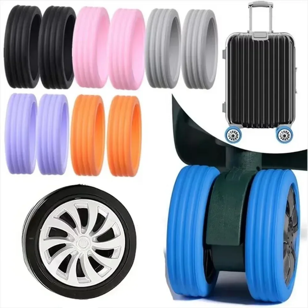 32/4pcs housse de protection pour roulettes de valise, housse silencieuse pour roulettes de trolley, accessoir