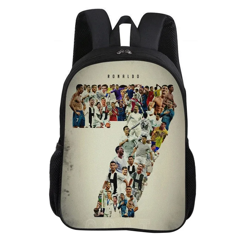 sac à dos scolaire ronaldo cr football star, sac à dos pour enfant, sac à livres, sac à dos de mode, sac à dos de sport, cadeau pour enfant