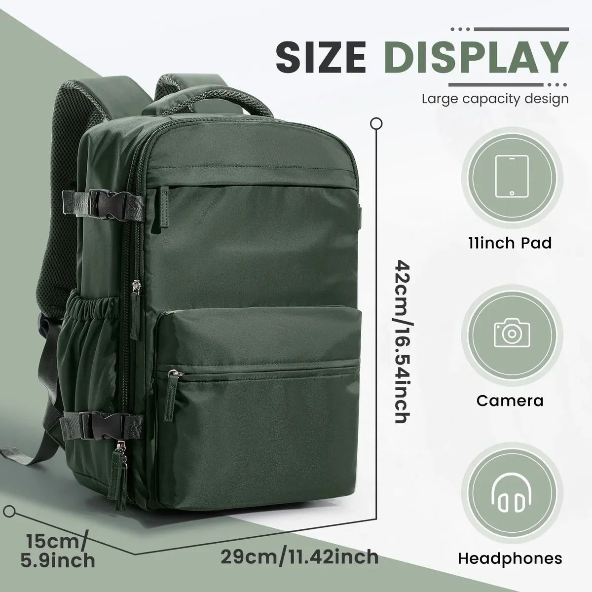 sac de cabine ryanair 40x20x25, sac à dos de compression sous vide pour homme, bagage à main, sac à dos pour ordinateur portable, sac de rangement sous vide pour vêtements 42x29x15