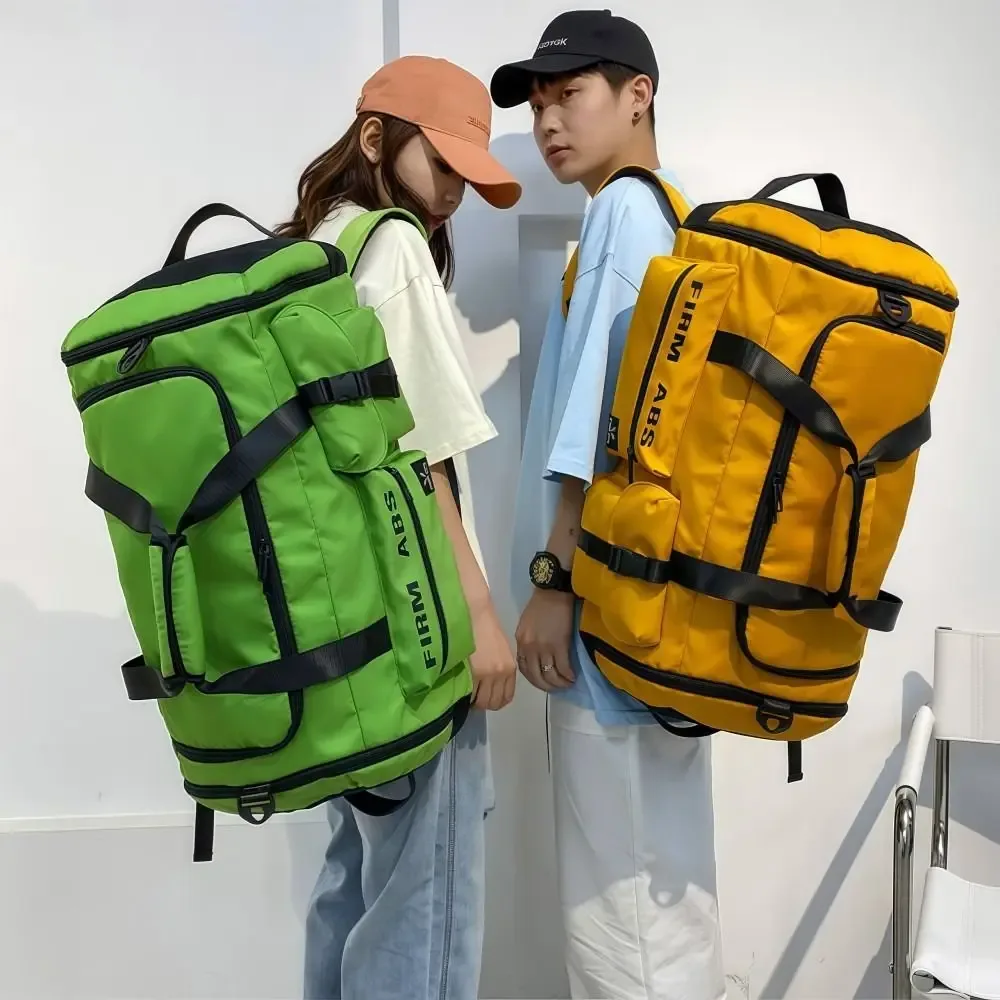 sac à dos de voyage 67l, grande capacité, sacs de camping 3 en 1, séparation sec/humide avec compartiment à chaussures, sac de sport unisexe