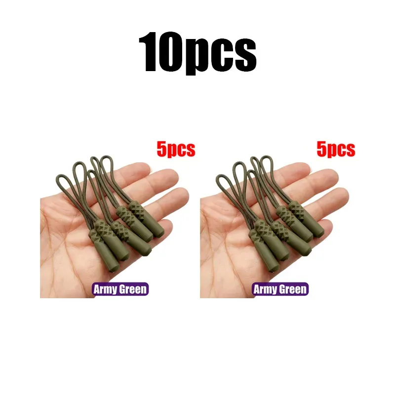 5/10 pièces tirettes de fermeture éclair, attaches de remplacement pour cordons, clips de fixation pour boucles cassées, languettes de fermeture éclair pour sacs de voyage, valises, tentes, sacs à dos