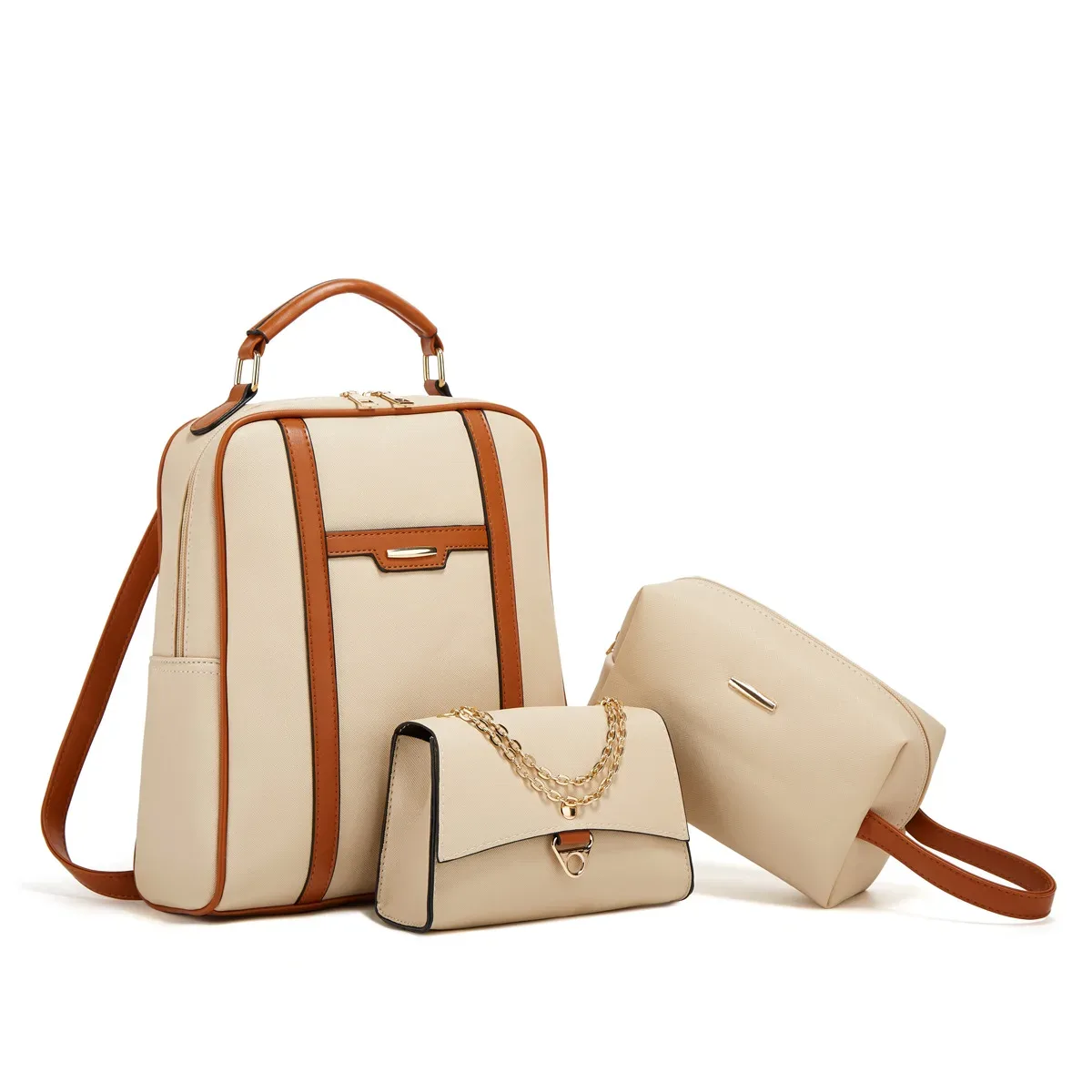 ensemble de sacs à dos d'affaires légers, 3 pièces, sac pour ordinateur portable de grande capacité, sac à dos d'école de voyage