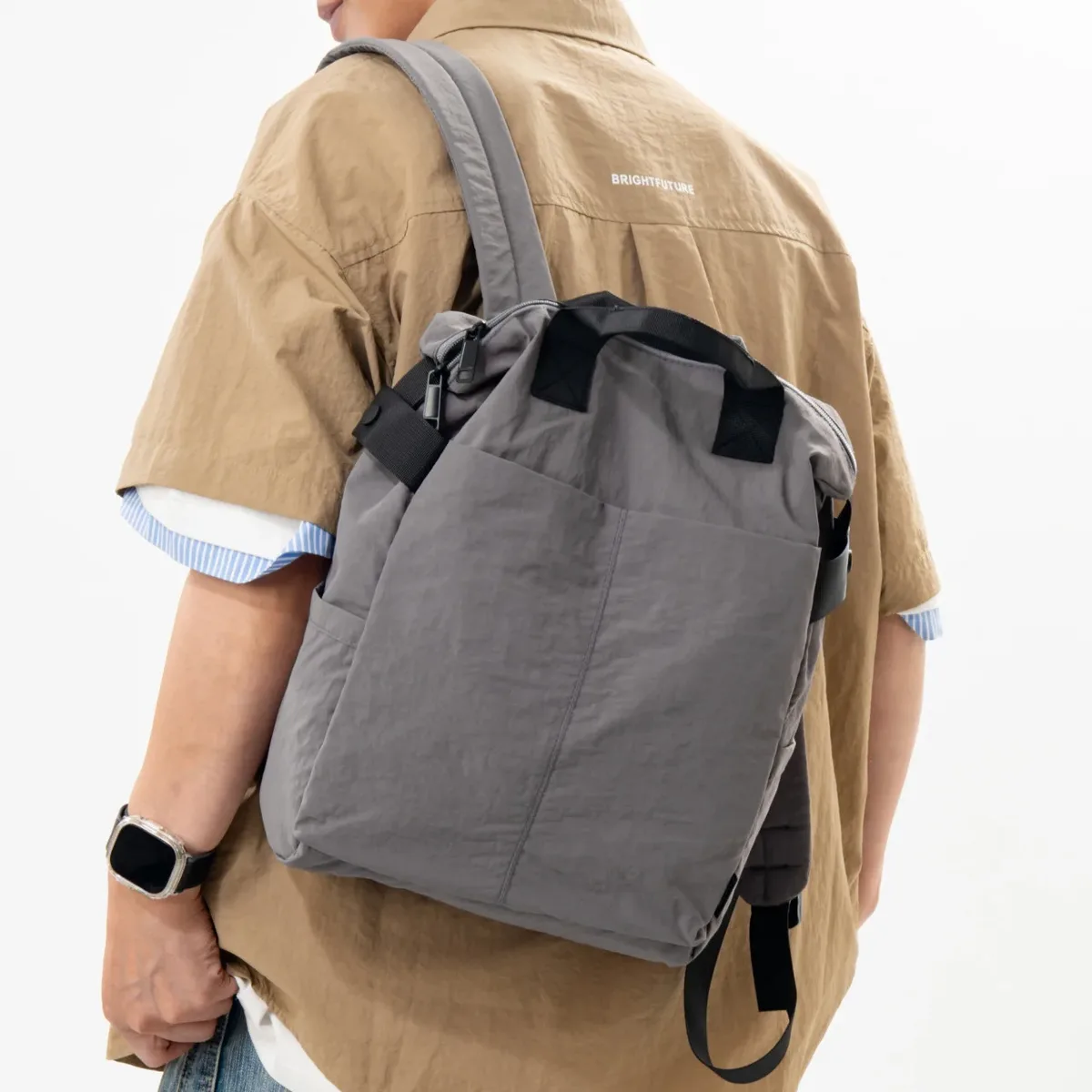sac à dos de randonnée décontracté et tendance, nouveau modèle 2025, unisexe, pour voyages d'affaires, en nylon haute densité, respirant et imperméable