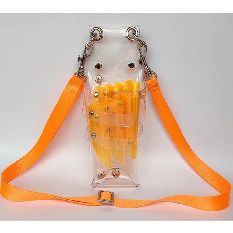 sac de rangement transparent pour ciseaux de coiffure, 1 pièce, 10 documents, étui de salon, support en poudres, sacoche, outil de coiffure, 2 #