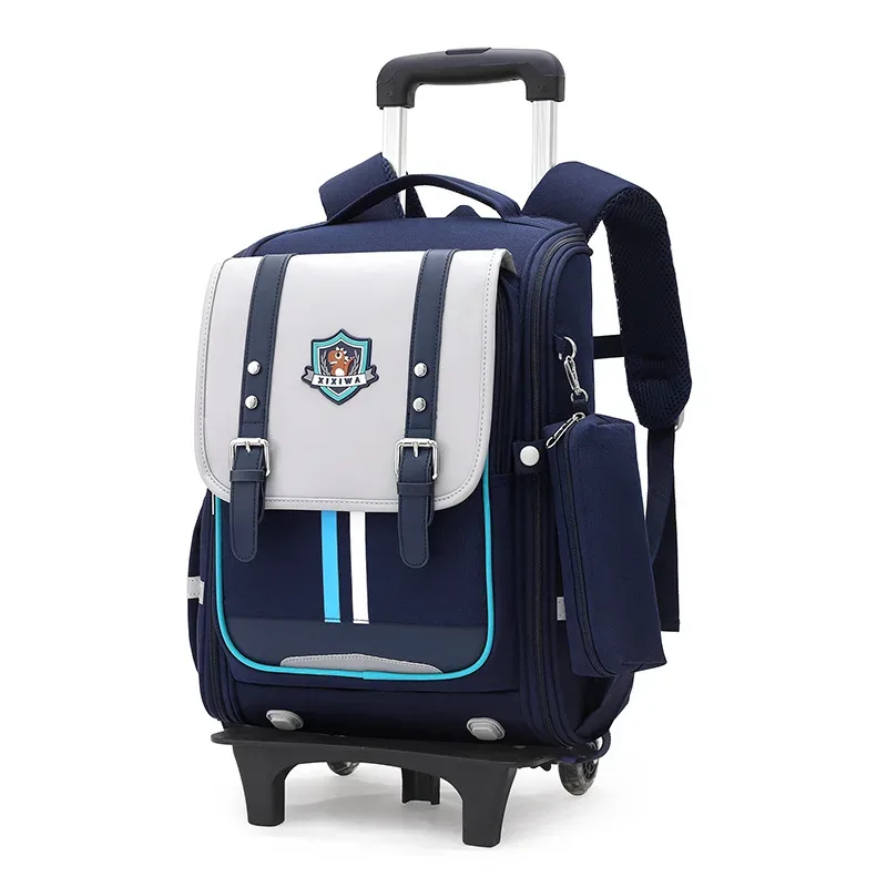 sacs à dos roulants pour enfants de l'école primaire chariot école étudiant sac à dos sac à roulettes retour à l'école sacs à dos avec roues