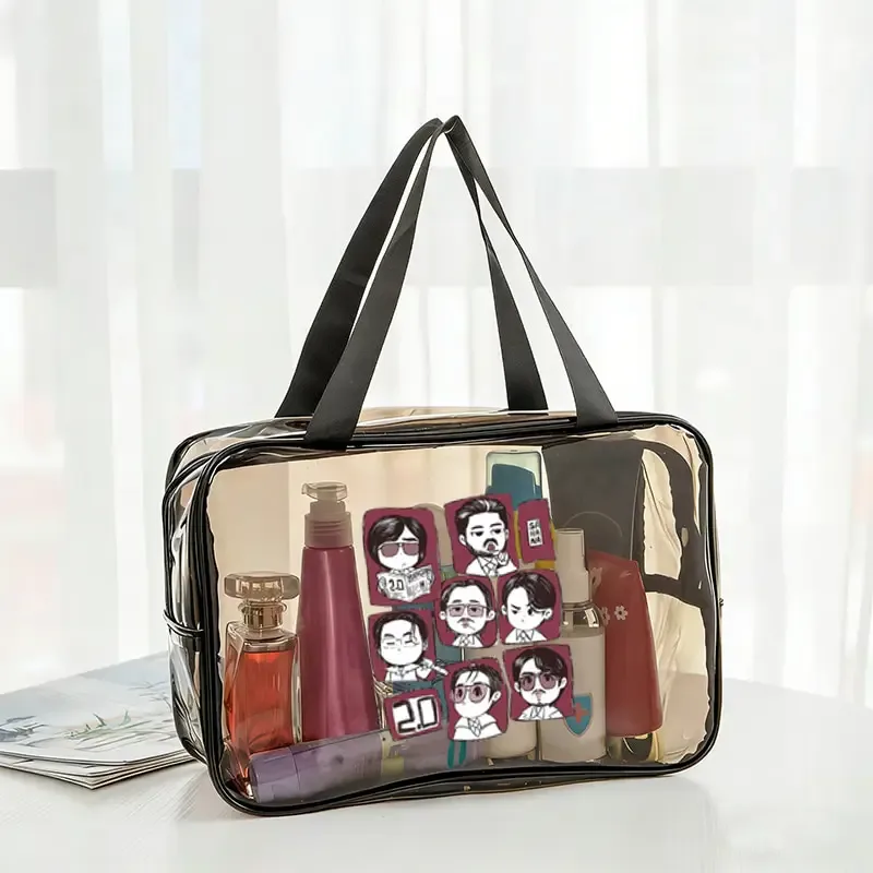 Sac fourre-tout transparent Arirang World Tour 2026 – Trousse de toilette de voyage transparente, pochette de maquillage légère, cadeau pour fans K-Pop
