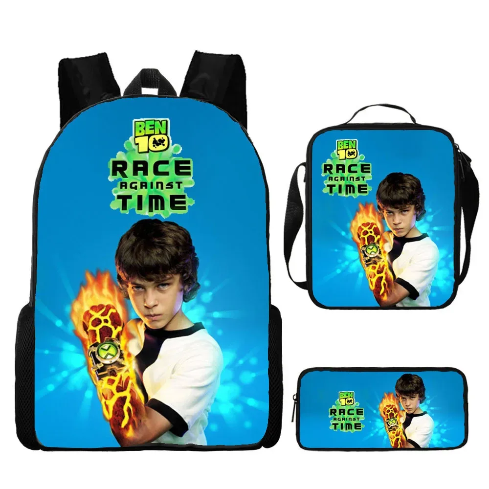 sac à dos hacker pour adolescents ben 10, sac à dos pour étudiants, sac à dos de dessin animé, sac à bandoulière pour stylos
