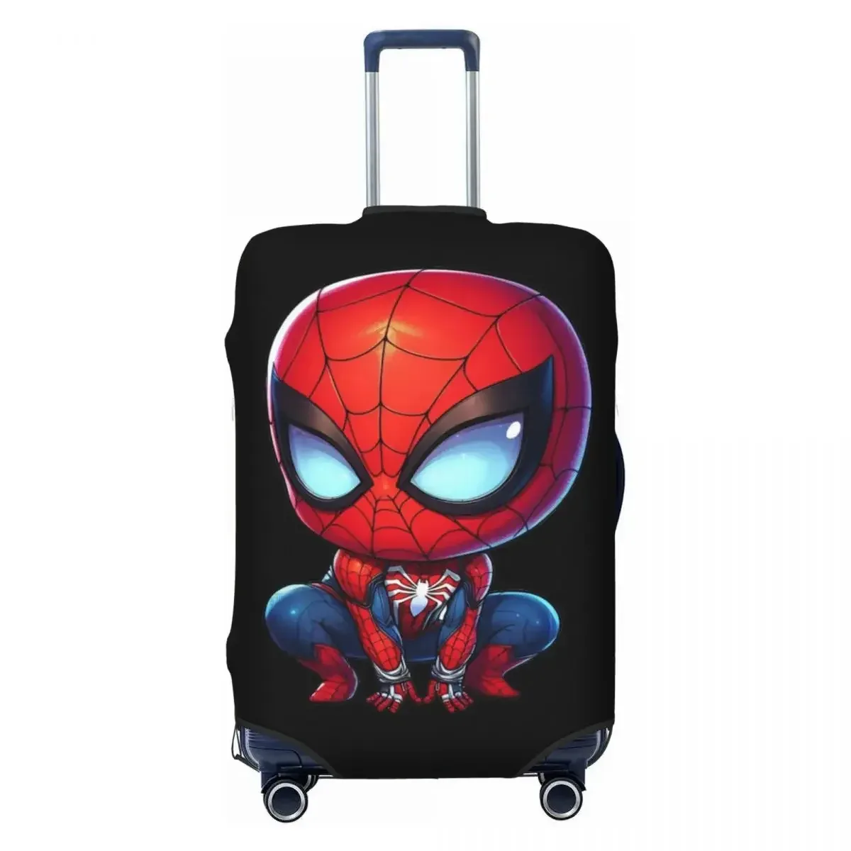 housse de bagage élastique haute densité à imprimé araignée, convient aux valises de 18 à 32 pouces, durable, anti-poussière, lavable, anti-rayures