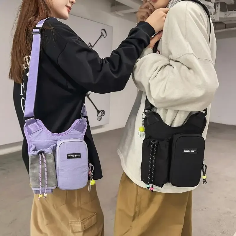 sac minimaliste pour bouteille d'eau, pochette bandoulière unique, sac à bandoulière décontracté pour femme, pour la randonnée et les sports