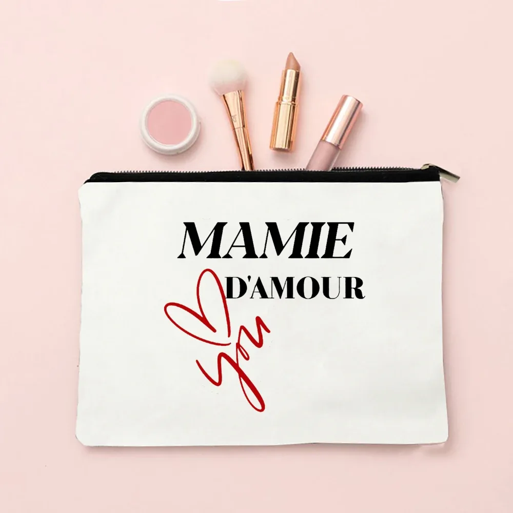 sacs à cosmétiques college avec fermeture éclair, cadeaux pour mamie, trousse de maquillage, meilleure grand-mère du monde, poudres de toilette, annonce de grossesse, voyage, présidence, eser