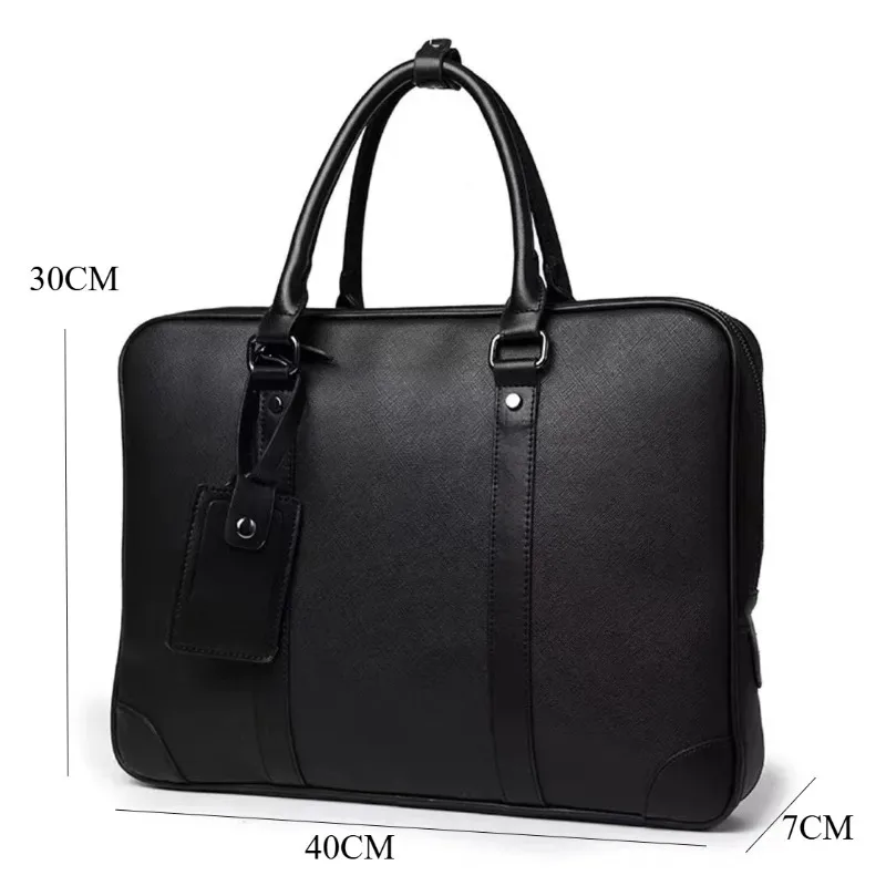 sacoche de travail pour homme, sacoche pour ordinateur portable 14 pouces, sacs à main de luxe pour homme, sacs à poignée supérieure, sacoche en cuir souple pour documents